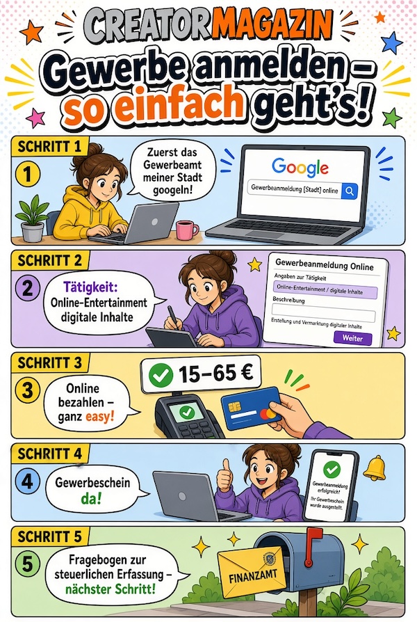 camgirl Gewerbeschein